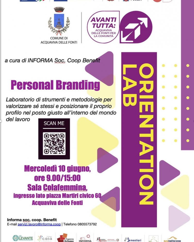 Avanti tutta: laboratorio Personal Branding